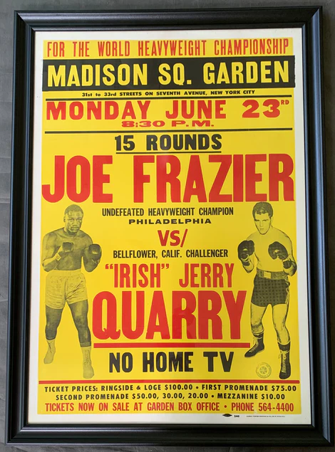 Poster for the boxing main event