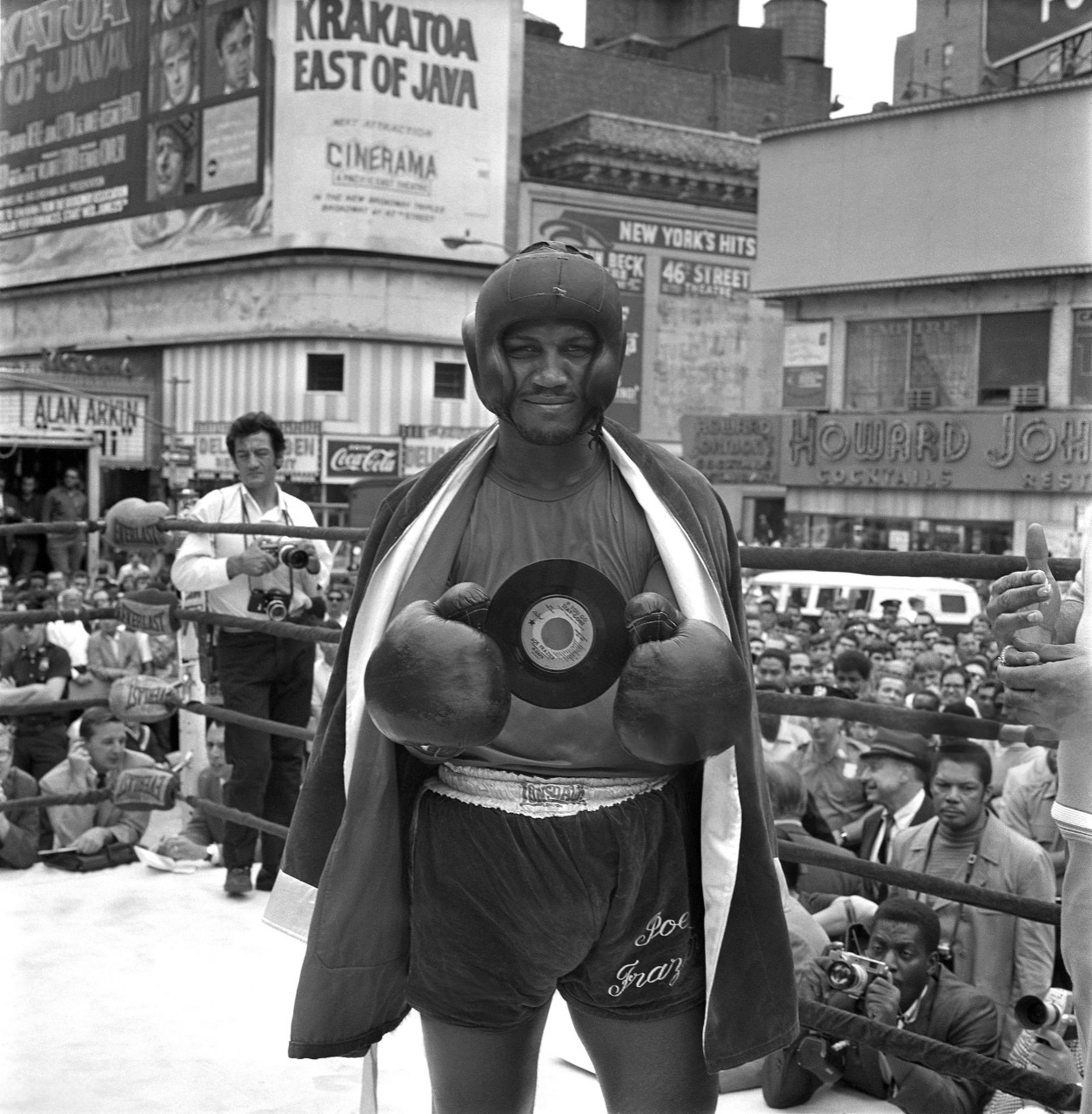 Joe Frazier with his single record