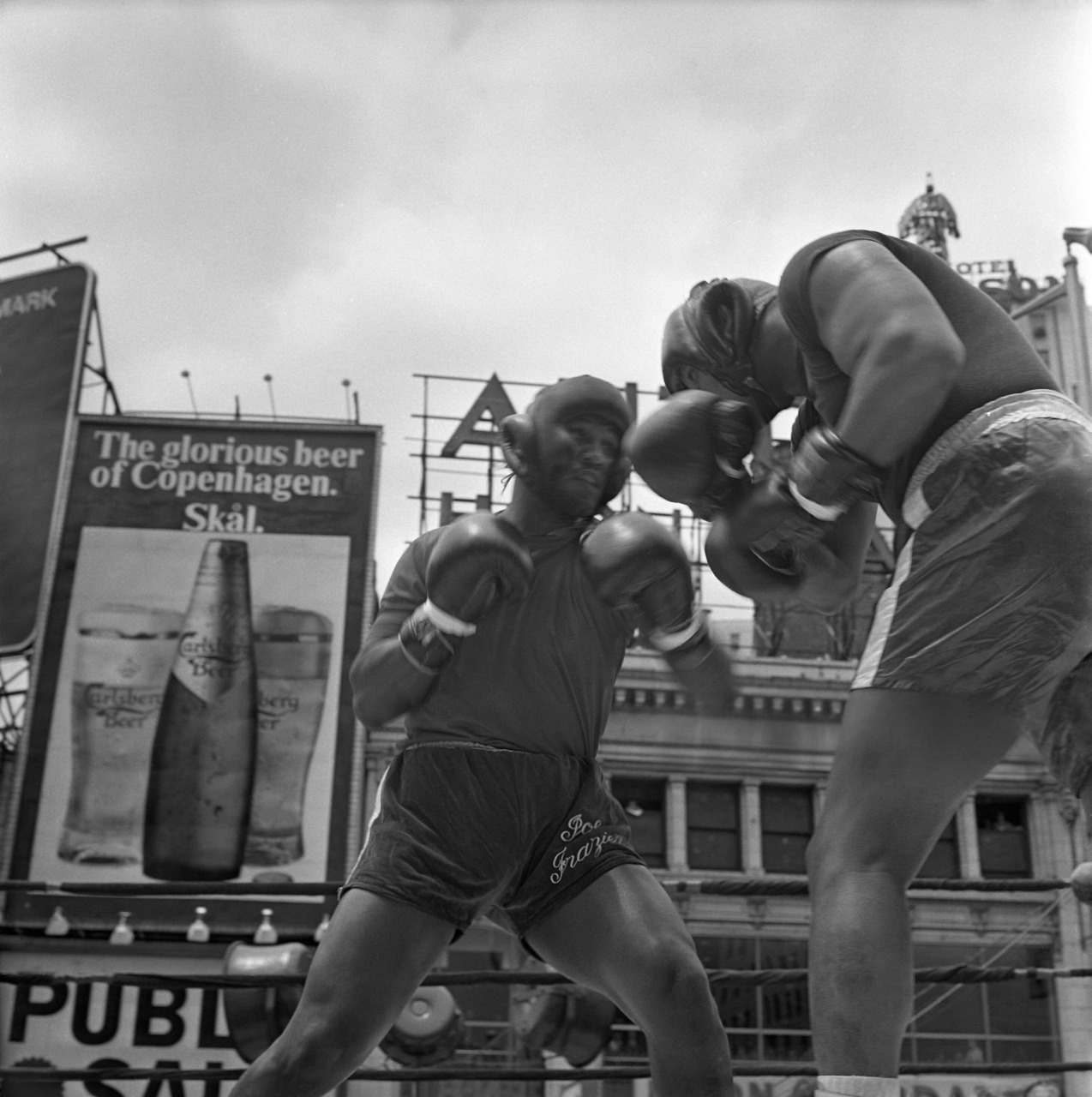Joe Frazier sparring session