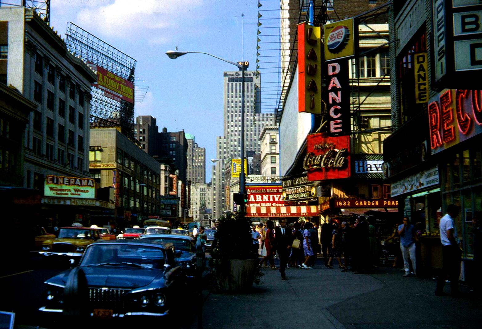 Forum Carnival scene at Broadway in 1962