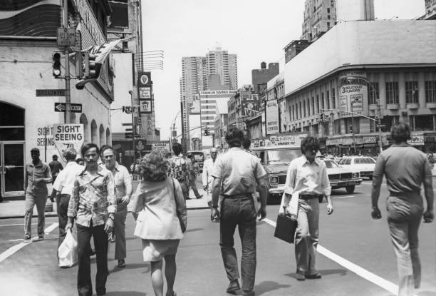 42nd Street and Broadway in 1977