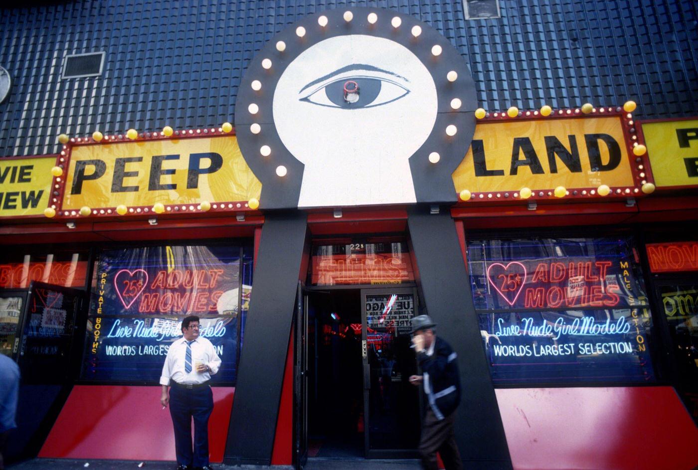 Peepland at 228 W 42nd St in 1980