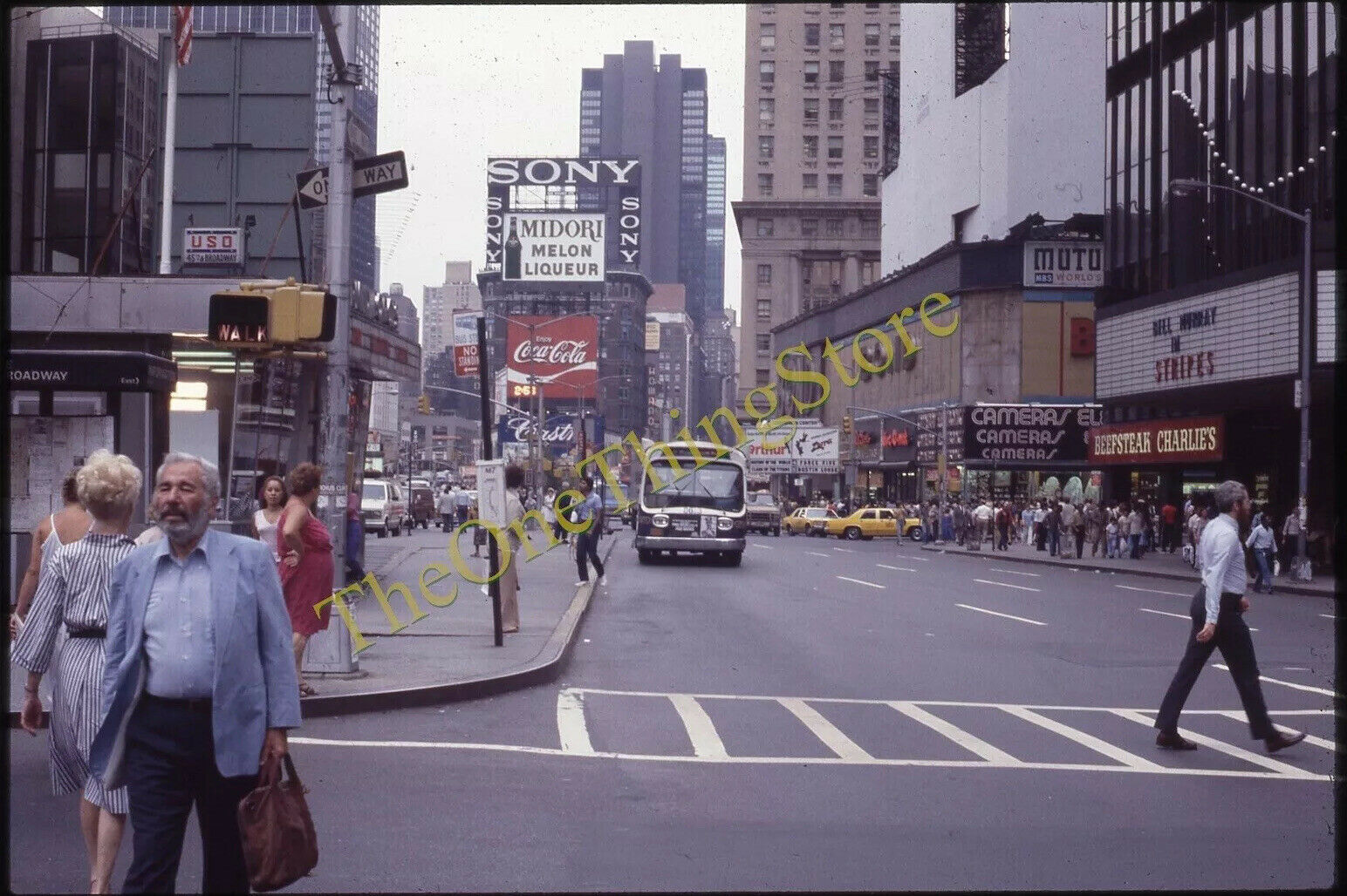 Times Square in the 1980s, looking north towards the Bond building, possibly from 'Stripes' movie