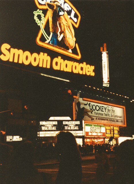 Criterion Theatre with Camel Neon sign in June 1990