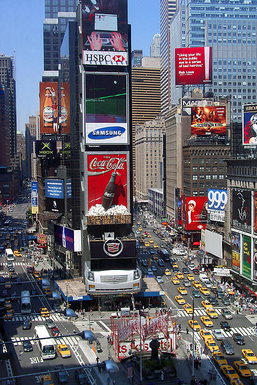 Times Square in 2002