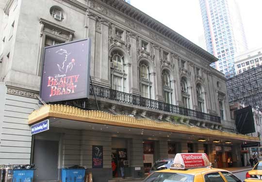 Lunt-Fontanne Theatre, 2005, Beauty and the Beast marquee