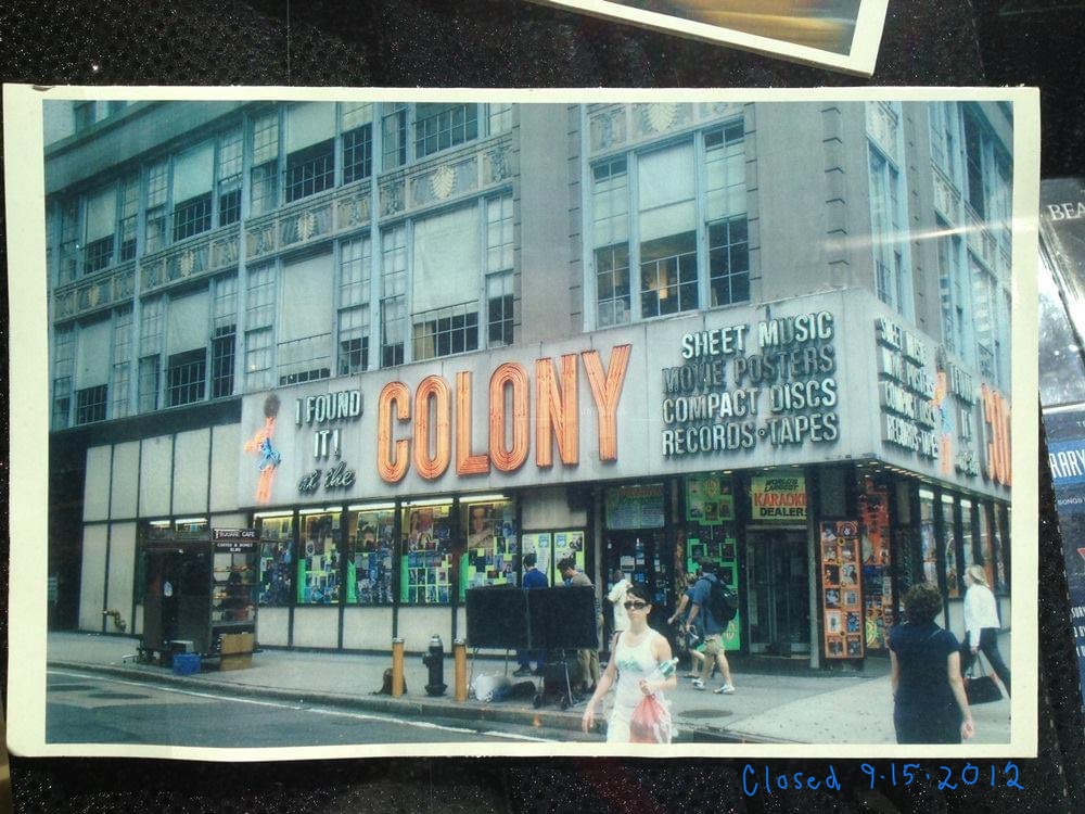 Colony Records at 1619 Broadway, 2011